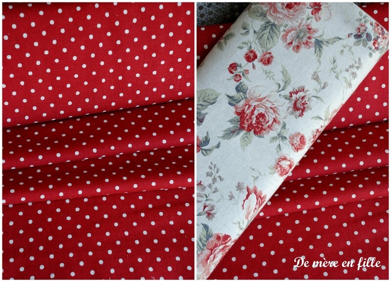 métis rouge à pois