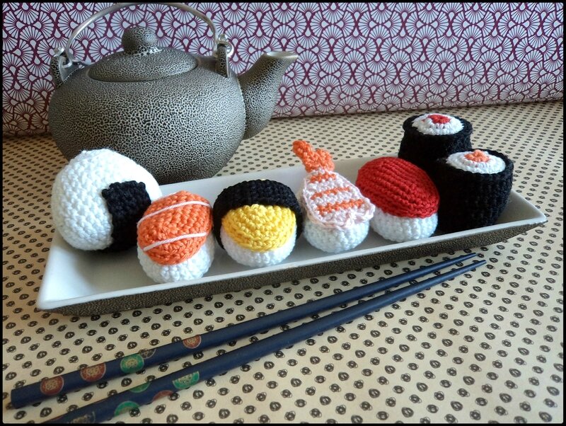 repas japonais au crochet Cam&Drey bricolent