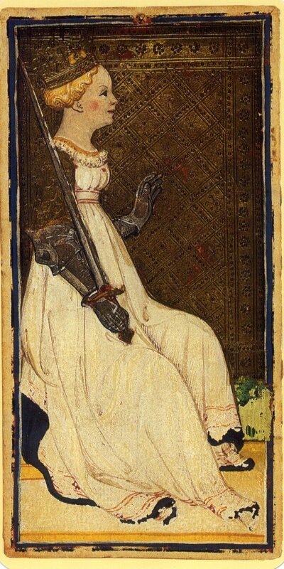 Visconti Sforza Pierpont Morgan Reyne Epees ca 1440 - quatramaran