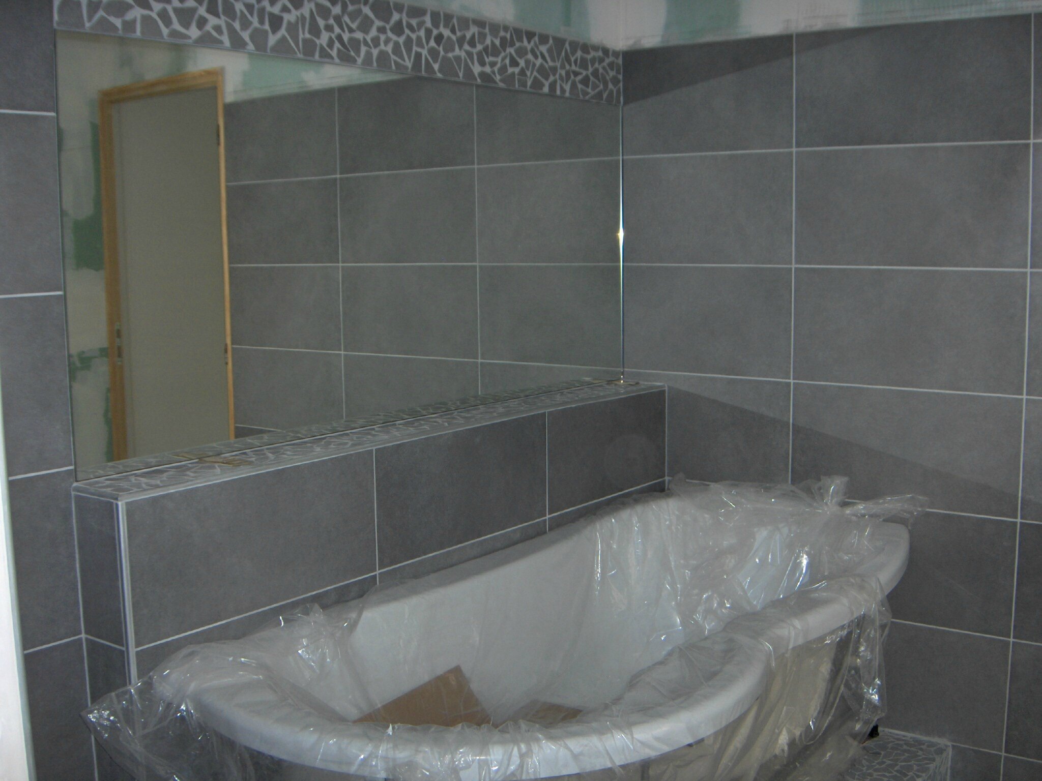 Salle de bain douche brique de verre: cloisons en brique de verre ...