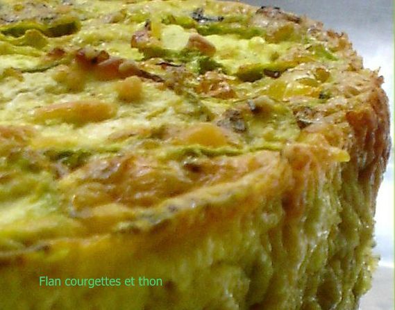 Flan De Courgettes Au Thon Le Carnet De Recettes De Mamminic