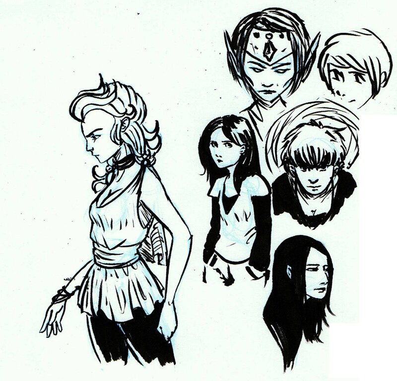 black faces
