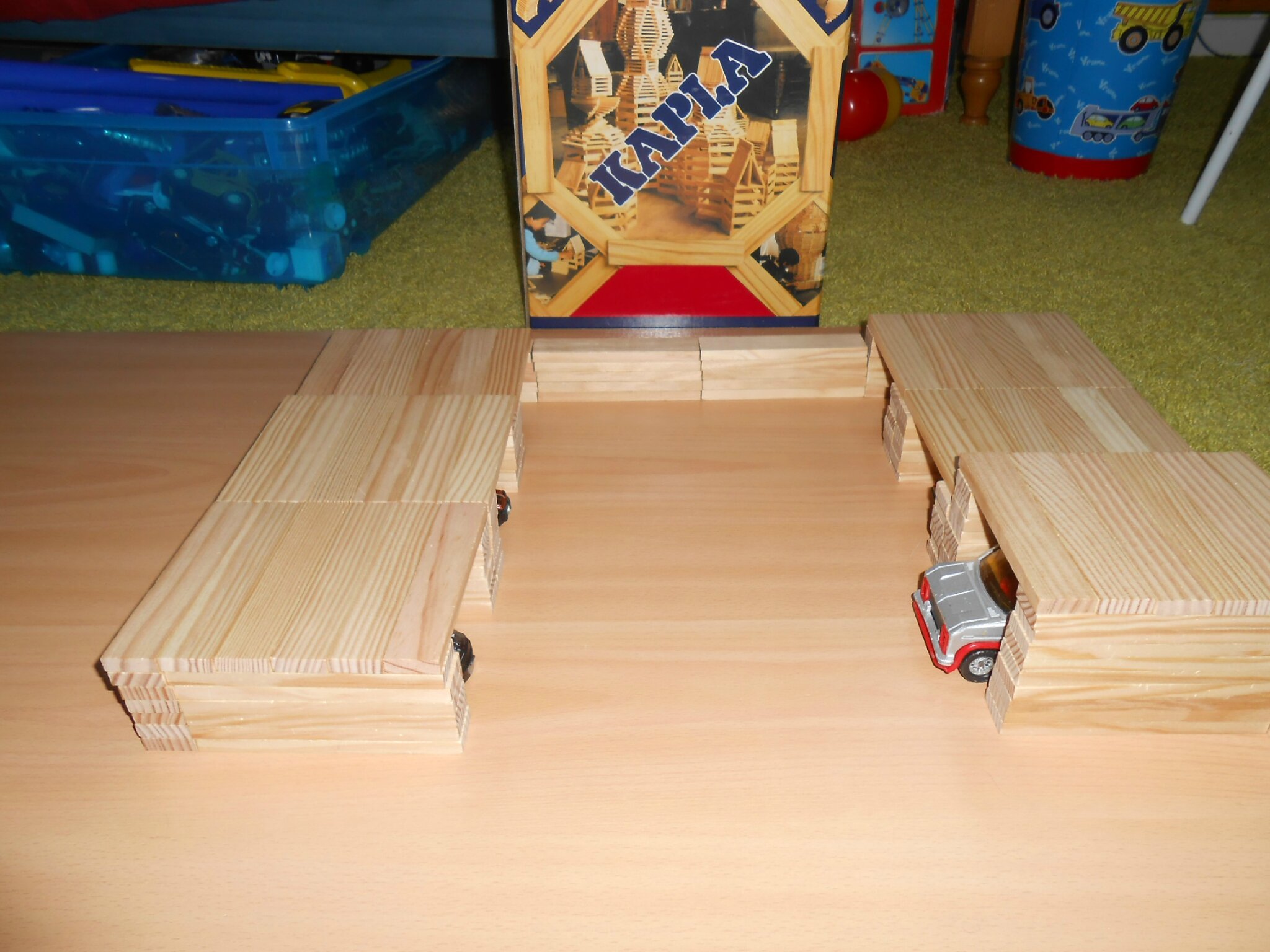 Garage pour voitures kapla à gogo