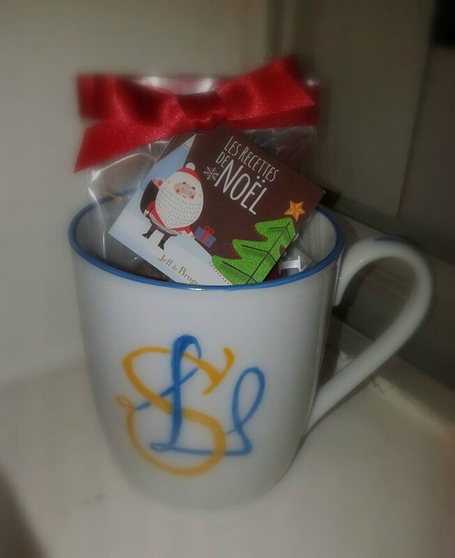 mug avec monogramme LS