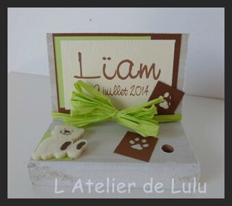 porte stylo bapteme ourson