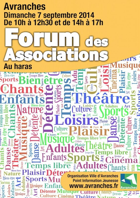 affiche forum des associations 2014 Avranches