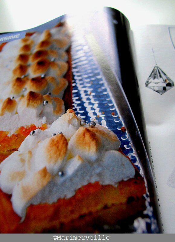 tarte amandine orange meringuée