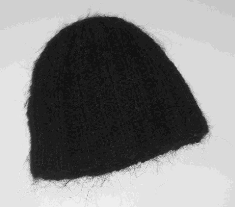 Bonnet laine noir femme