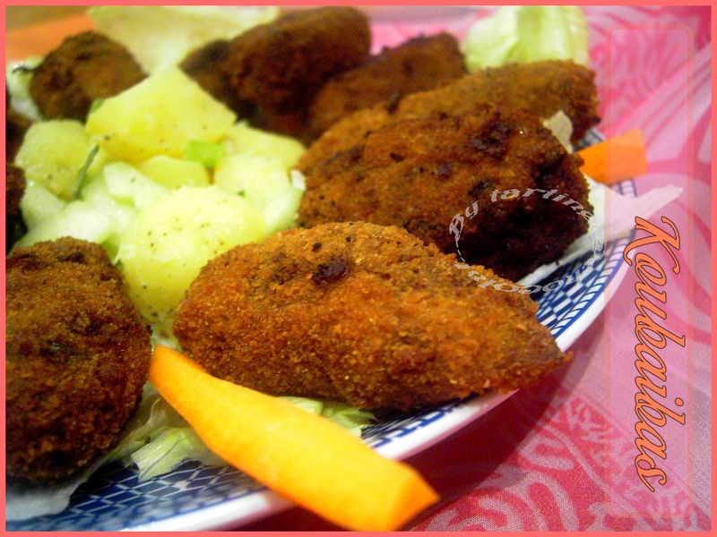 Koubaïbas croquettes de viande hachée by tartine chocolat