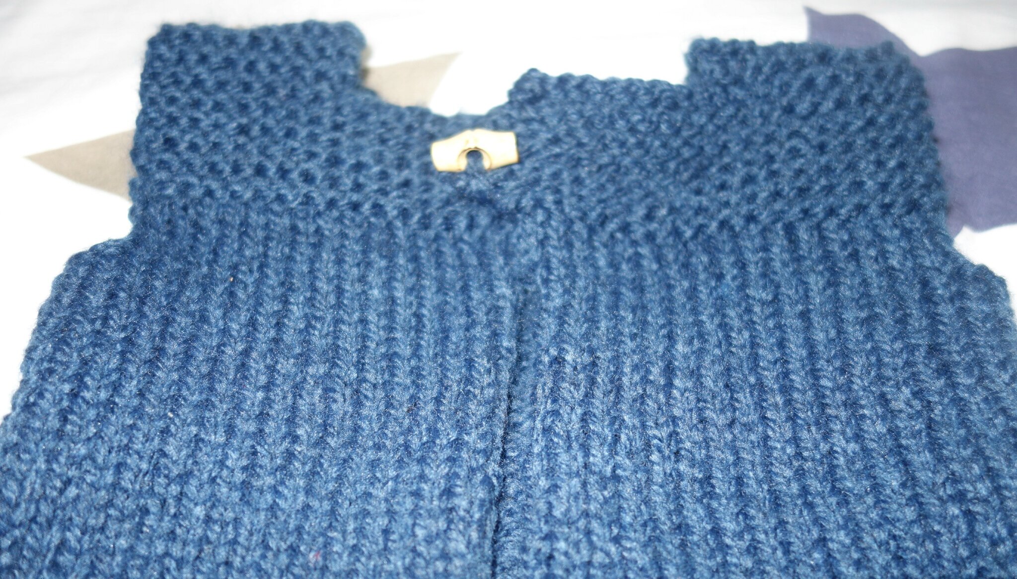 tricoter un gilet taille 6 mois