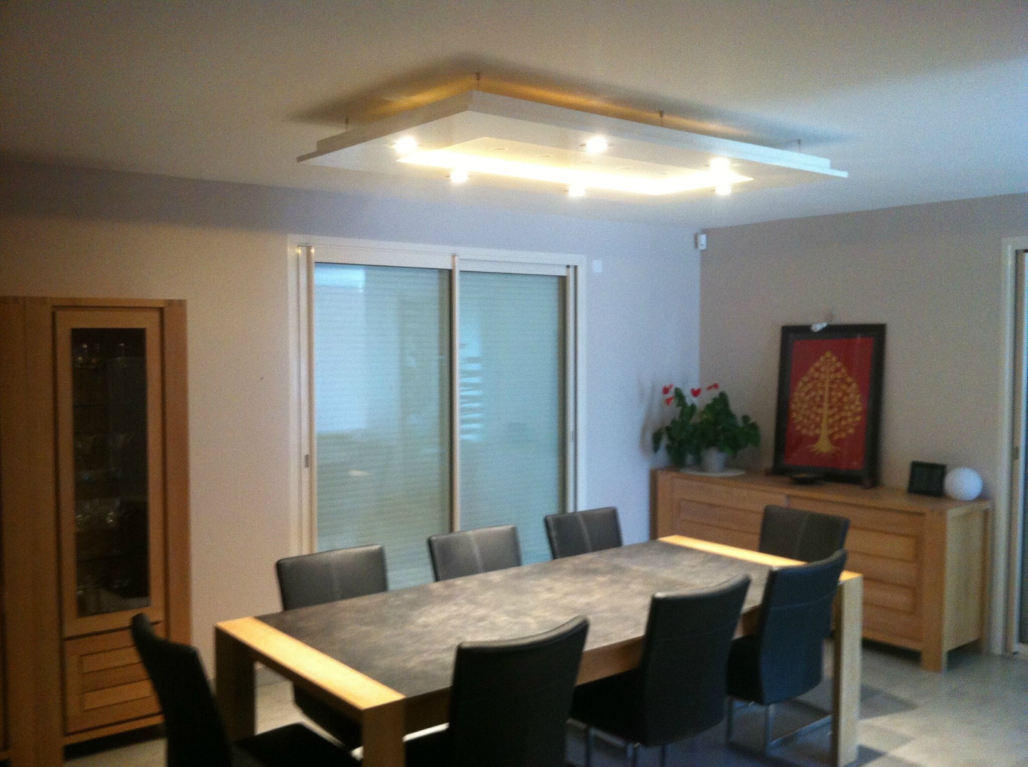 Salon cuisine ouverte moderne: cuisine ouverte paroi ajouree et ...
