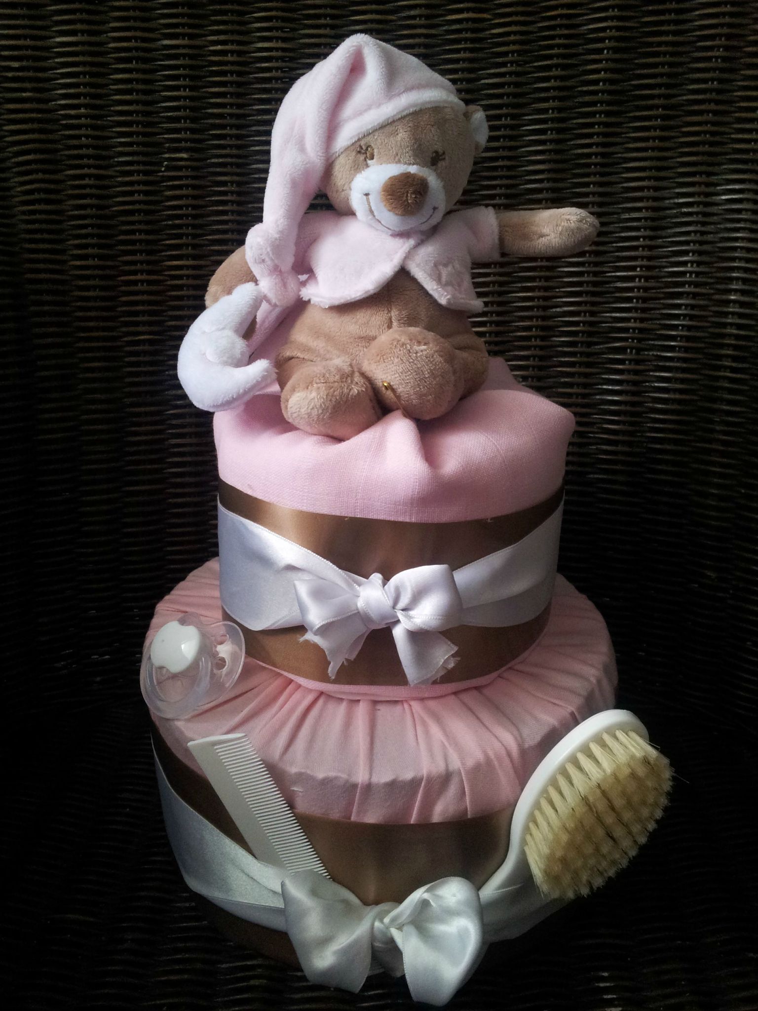 gateau de couches naissance fille Les gateaux de couches d' "Au Pays