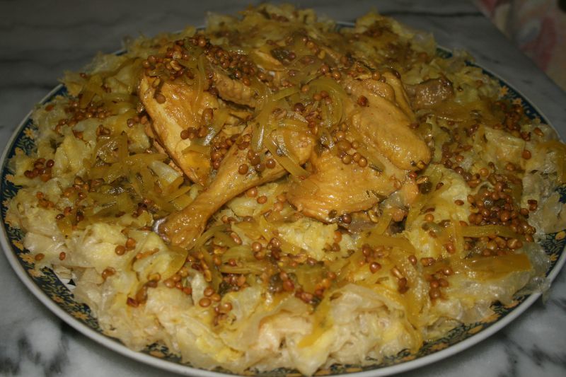 Rfissa au poulet, tfaya et oeufs de caille  Choumicha  Cuisine Marocaine