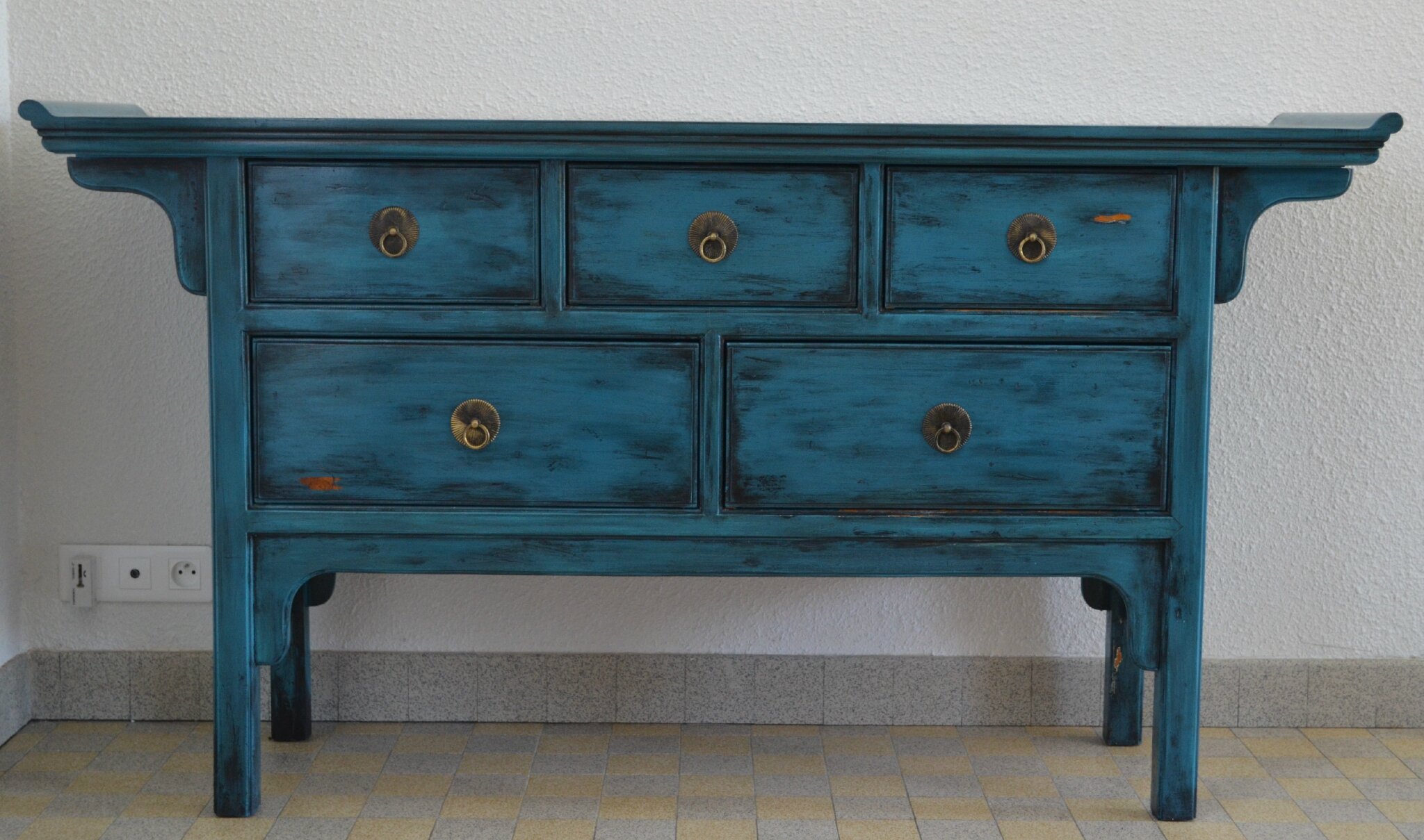 Meuble salle de bain bleu turquoise: salle de bains bleue : tous ...