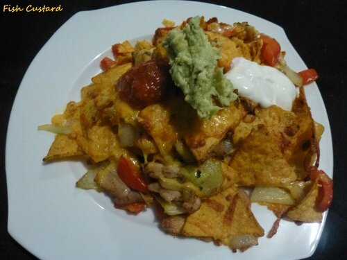 Nachos au poulet et fromage