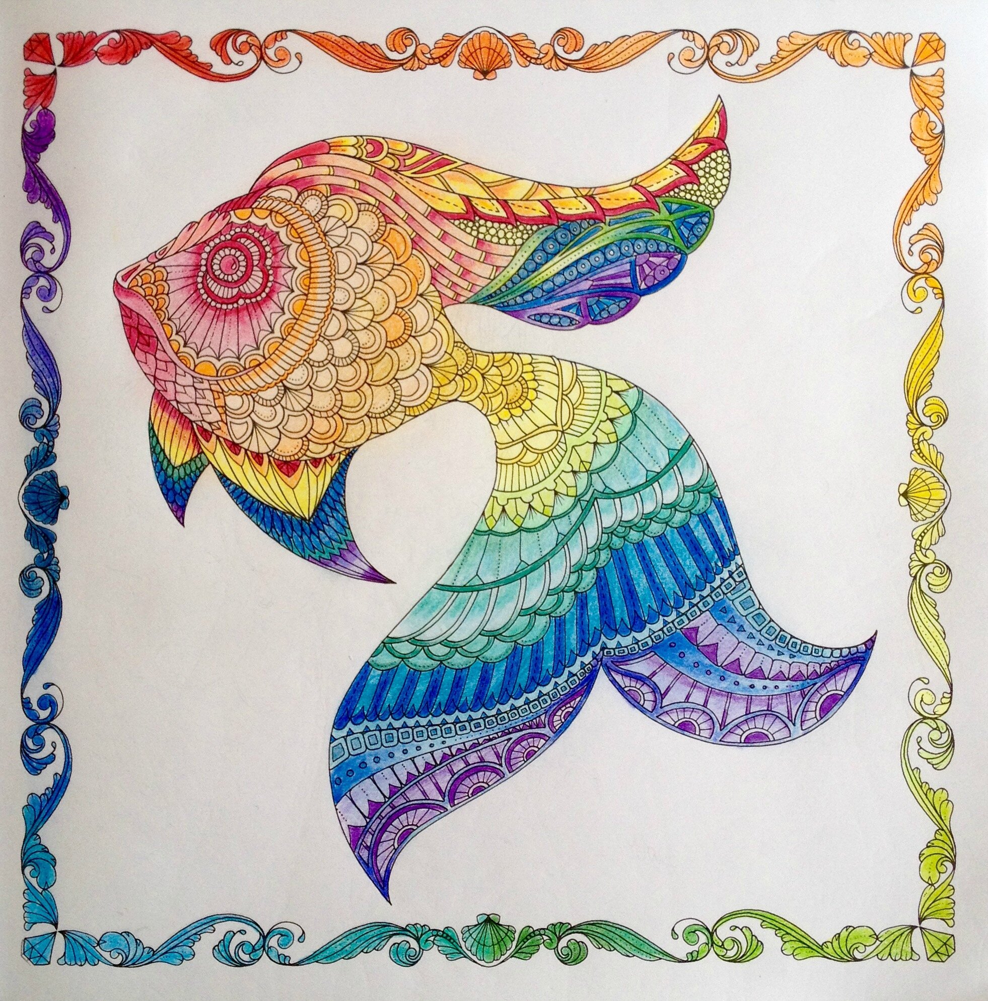 Coloriage 7 océan perdu Poisson Dans la bulle de julie Coloriage 7 océan perdu Poisson