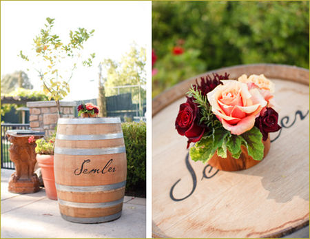 decoration mariage viticole