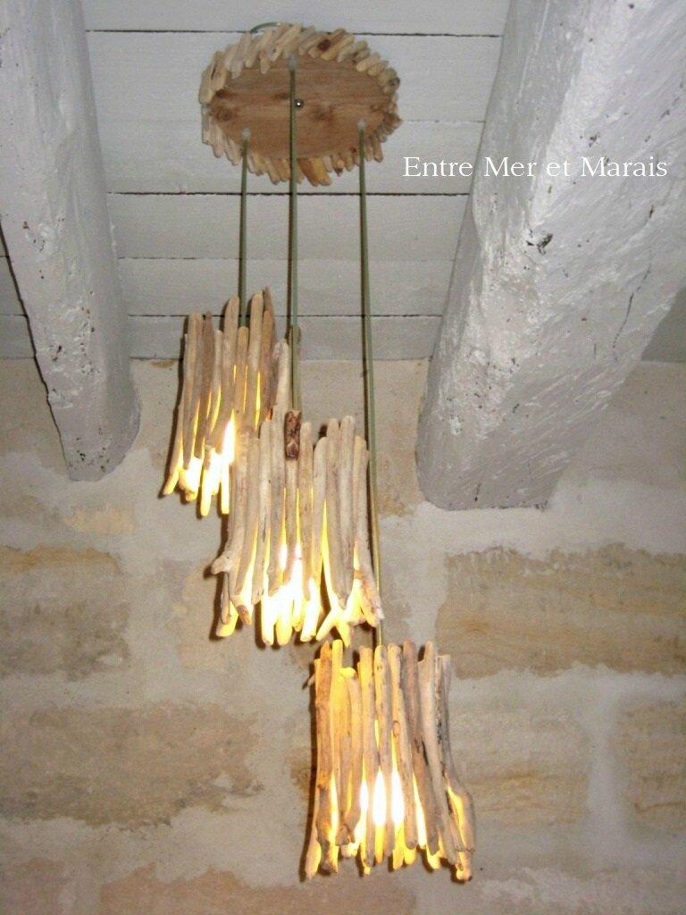 Suspensions en bois flotté entre mer et marais ~ créations en ...