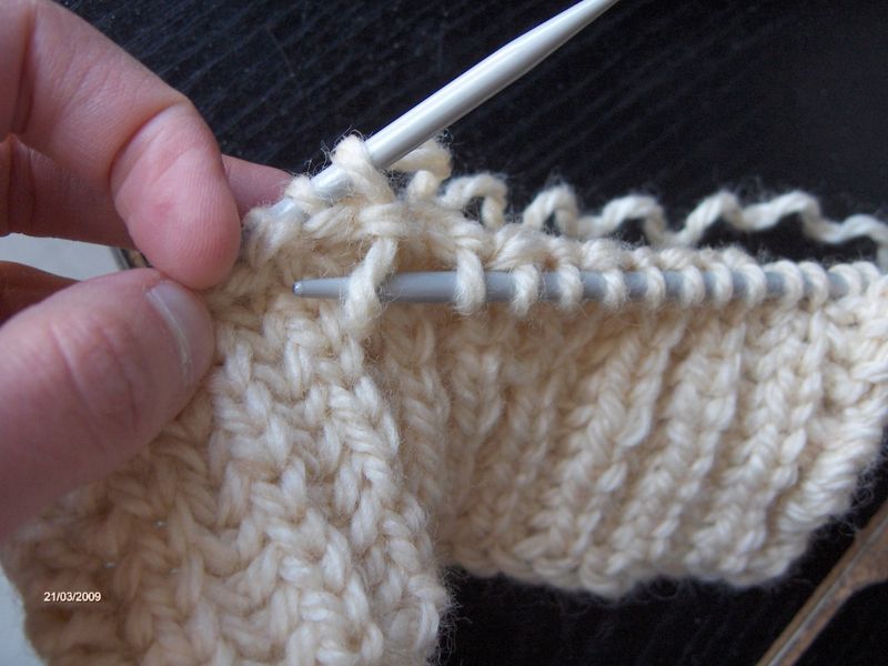 comment tricoter des mailles doubles