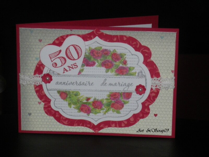 art floral 50 ans mariage