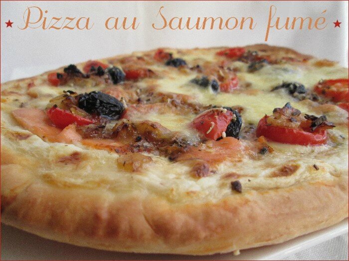 Pizza au saumon fumé 1