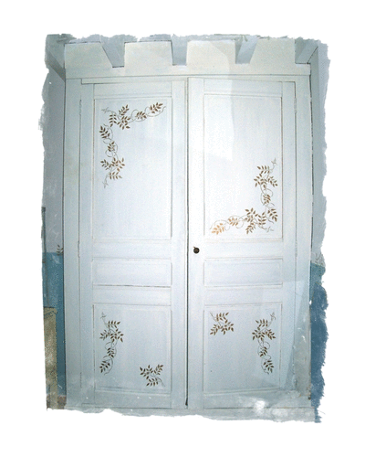 armoire de chambre curé-patine