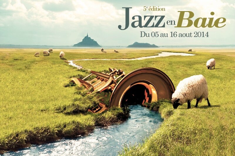 festival Jazz en Baie 2014 visuel affiche Denis Gouablin Mont-Saint-Michel Granville Carolles Jullouville Saint-Pair-sur-mer