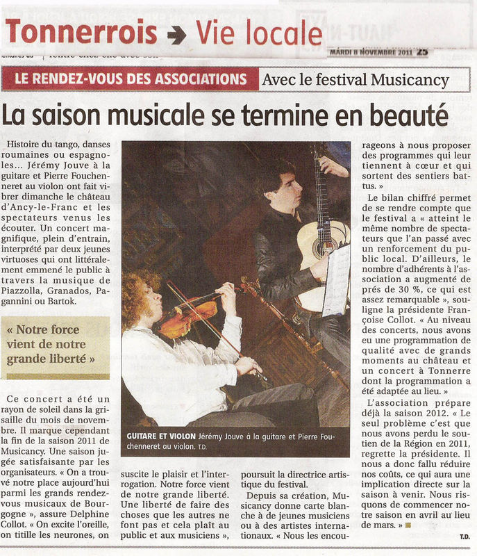 Rencontres musicales de noyers et du tonnerrois