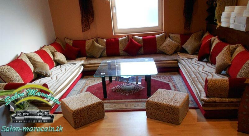 Salon marocain traditionnel confortable salon marocain moderne Salon marocain design vert