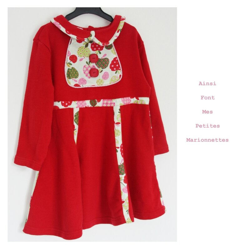 custo robe rouge molleton 1