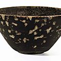 A paper-cut resist-decorated Jizhou tea bowl, Southern Song dynasty, 12th-13th century