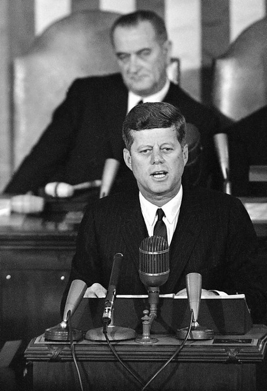 John Kennedy & Johnson january 1963