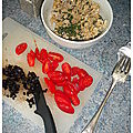 Fines tartelettes tomates cerise sur base crackers et chèvre