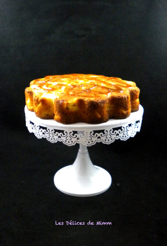 Gâteau moelleux aux pommes et au caramel au beurre salé 6