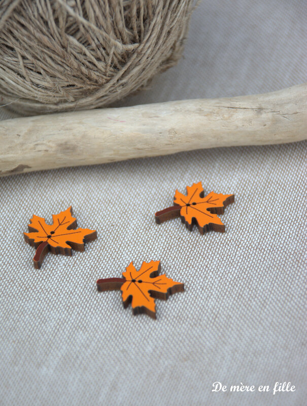 feuille érable orange