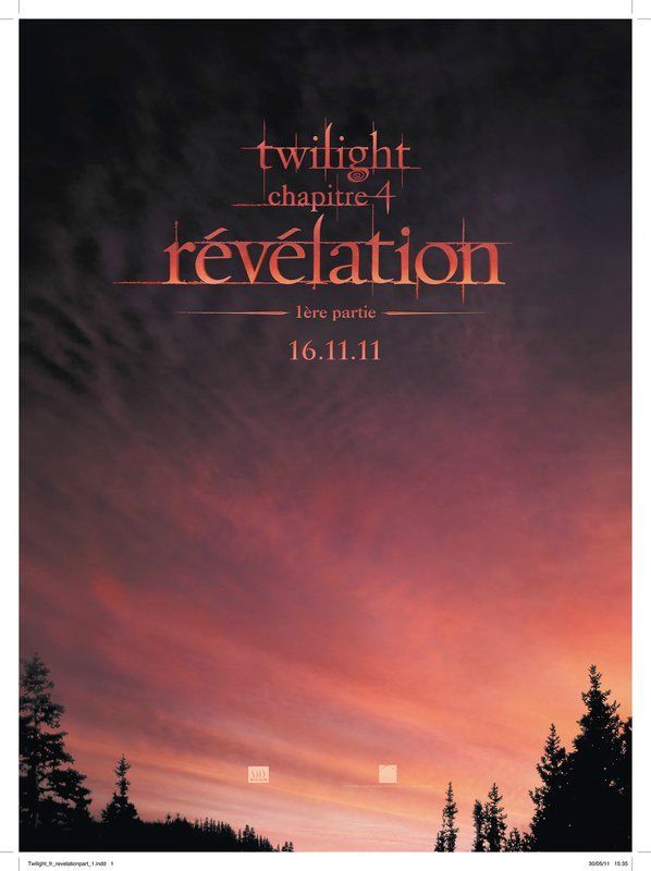 Twilight 4 Film Complet En Français Affiche officielle française de Twilight Chapitre 4 Révélation - 1ère