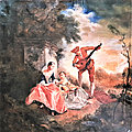 Copie de Leçon de Musique de Nicolas Lancret au Louvre par De Pay ou Pap 1894 après restauration 2