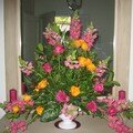 Bouquet triangulaire ou bouquet d'acceuil