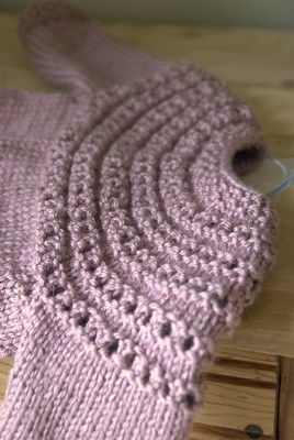 eyelet yoke sweater