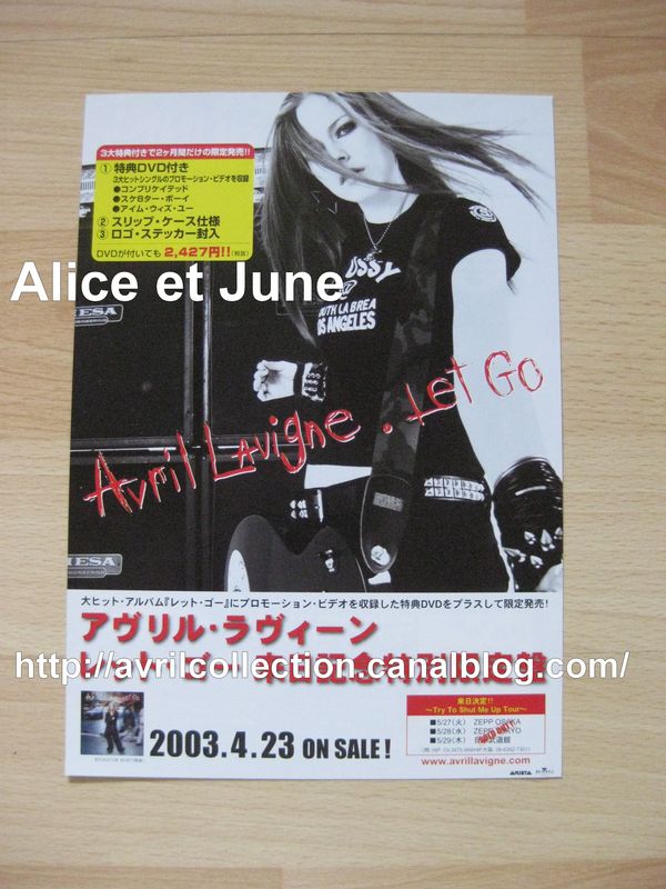 Fiche Promotionnelle japonaise - Let Go
