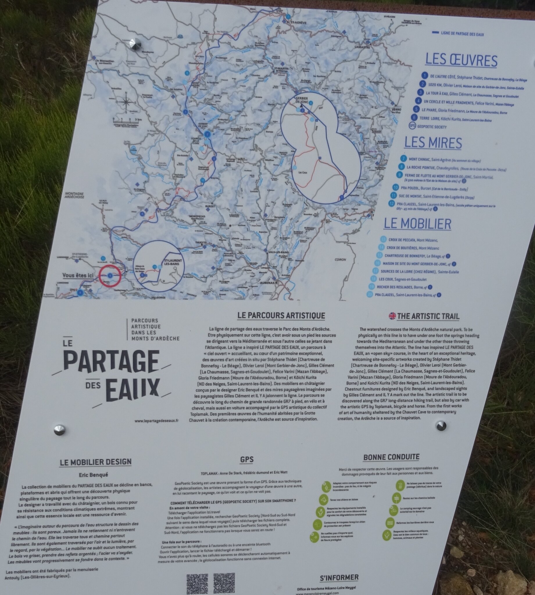 La ligne de partage des eaux