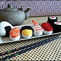Repas japonais au crochet