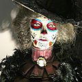Extra wearing a traditional dress and make-up during the day of the dead « Spectre » 2015. Photo: Olivier Daaram Jollant © 2016