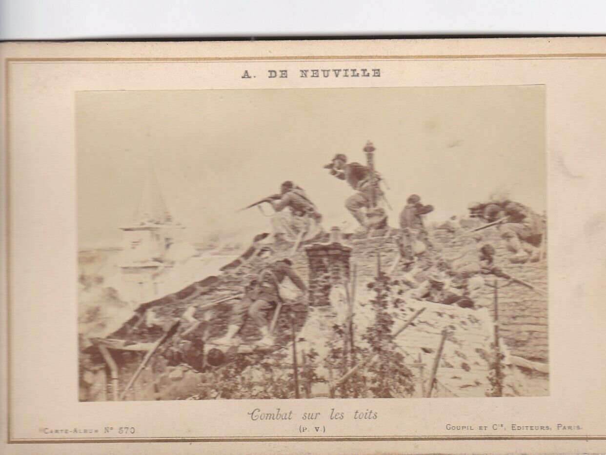 De Neuville combat sur les toits 1874