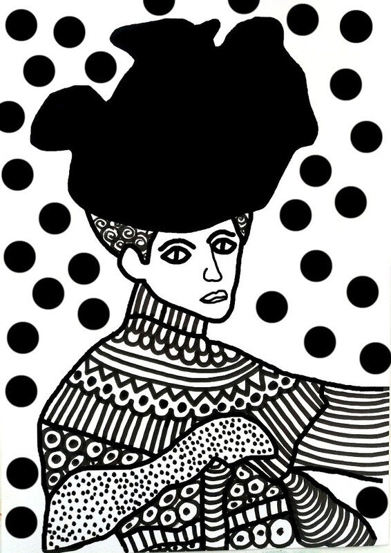 ARTicle : la femme au chapeau noir (à fabriquer soi même) - Les passions  d'ART