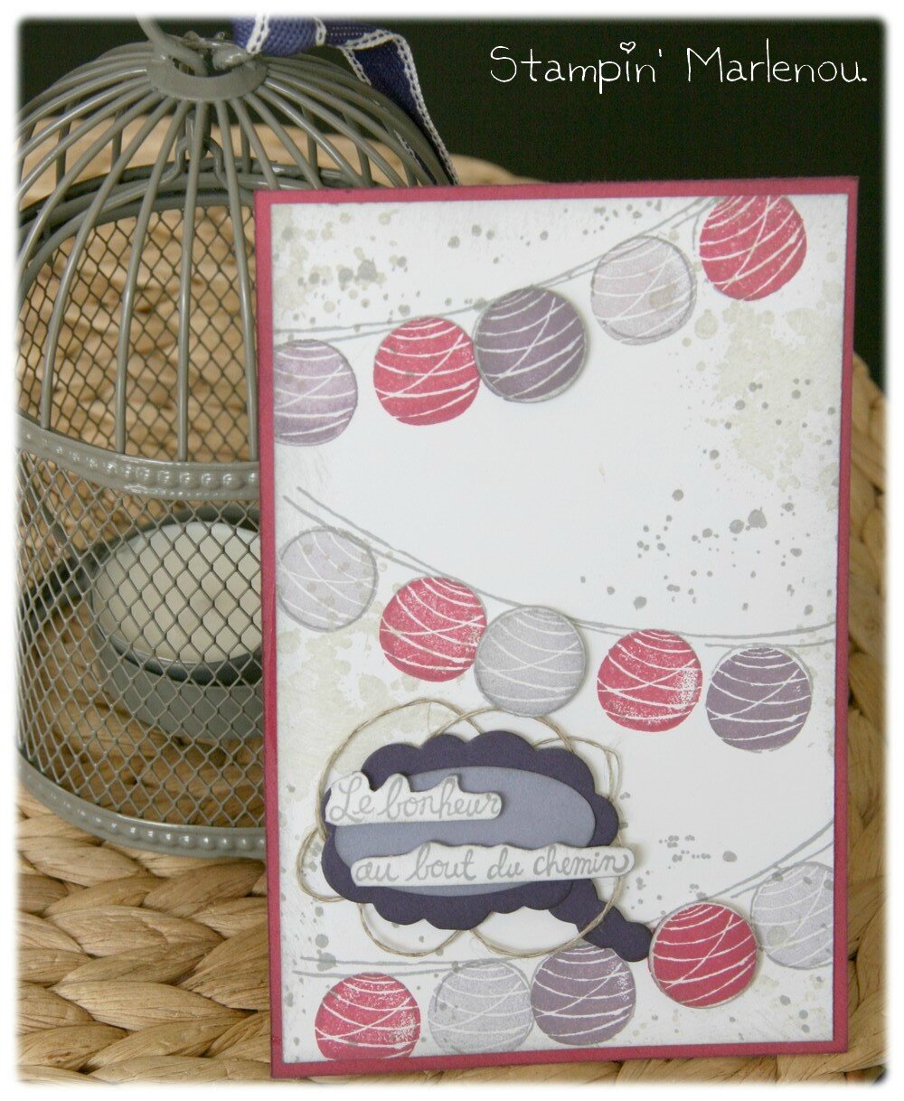Le Bonheur Au Bout Du Chemin Partie 1 Carte - Le Bonheur au Bout du Chemin - Marlenou chez Stampin Up