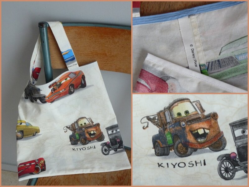 Kiyoshi - 2013-10-25 - sac de bibliothèque Cars