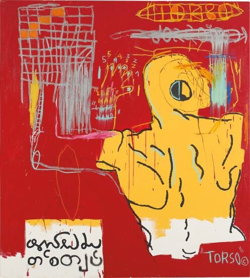Jean Michel Basquiat, Krong Thip (Torso), 1983