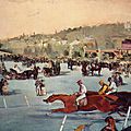 Manet, les courses au bois de boulogne
