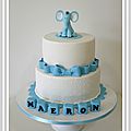 gateau bapteme blanc bleu nimes 1